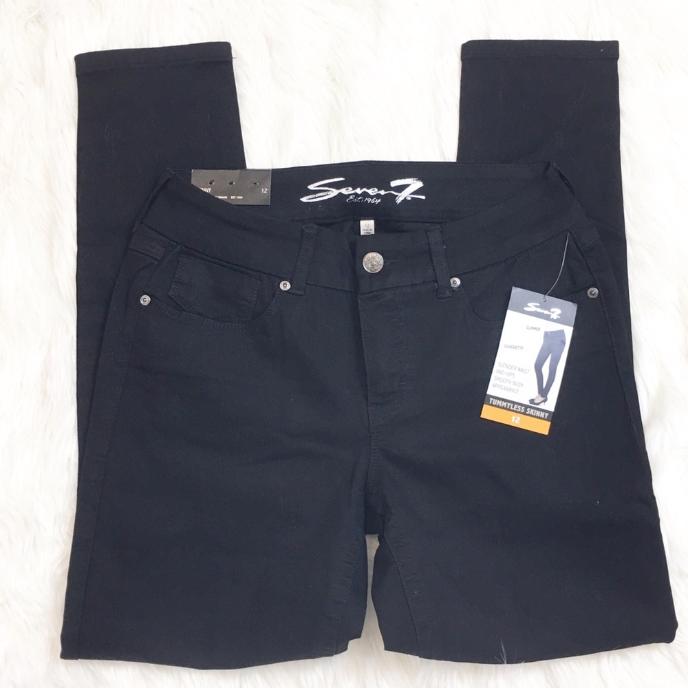 ⤵️$40 Seven 7 Tummyless Slimmer Silhouette Skinny - Picture 3 of 6